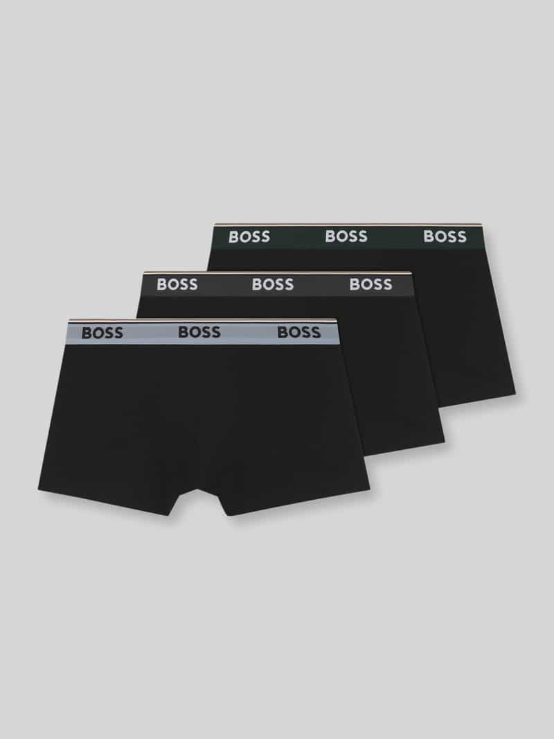 Boss Trunks van katoenmix in een set van 3 model 'Power'
