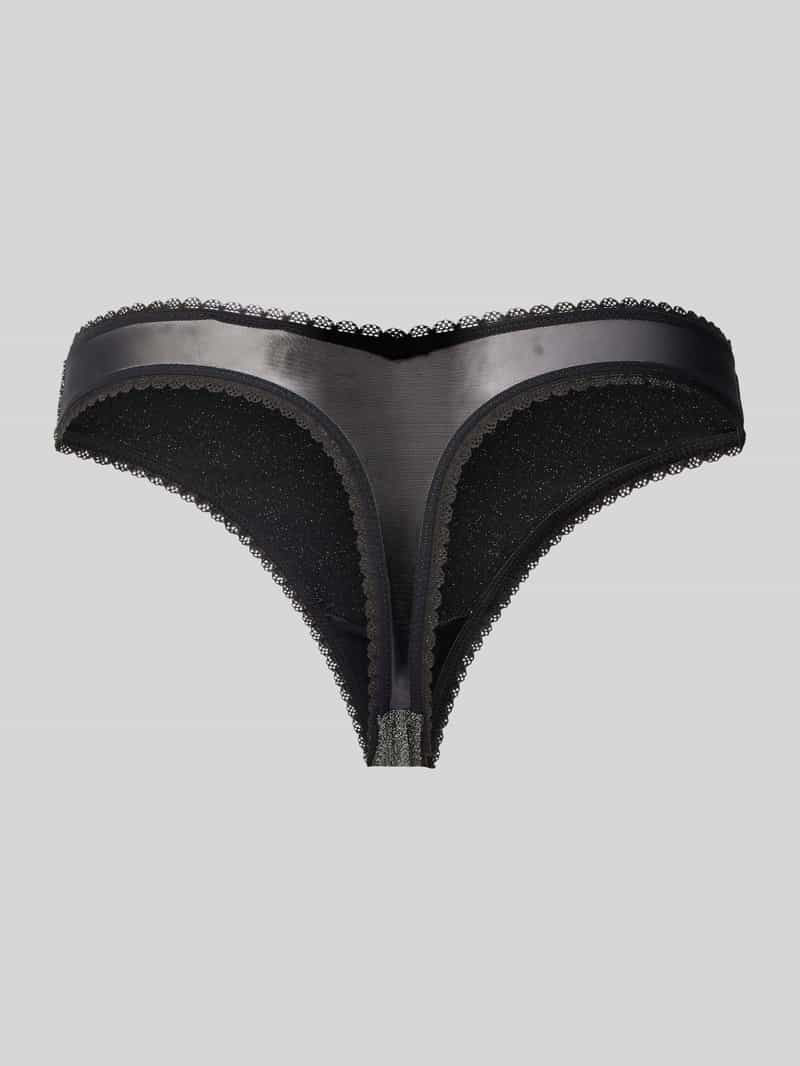 HUGO String met kant model 'LUREX THONG'
