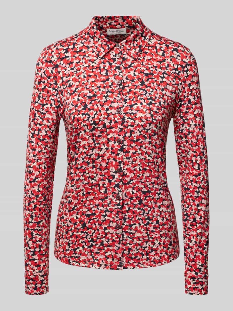 Marc O'Polo Regular fit shirt met lange mouwen van viscosemix
