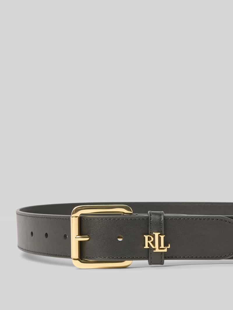 Lauren Ralph Lauren Leren riem met labelapplicatie