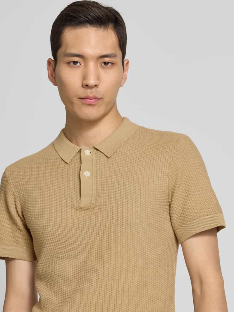 Blend Regular fit poloshirt met ribboorden model 'AIDEN'