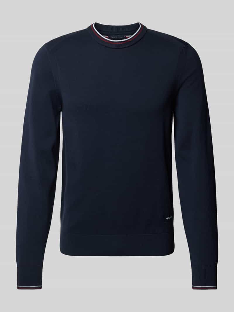 Tommy Hilfiger Gebreide pullover met labelpatch