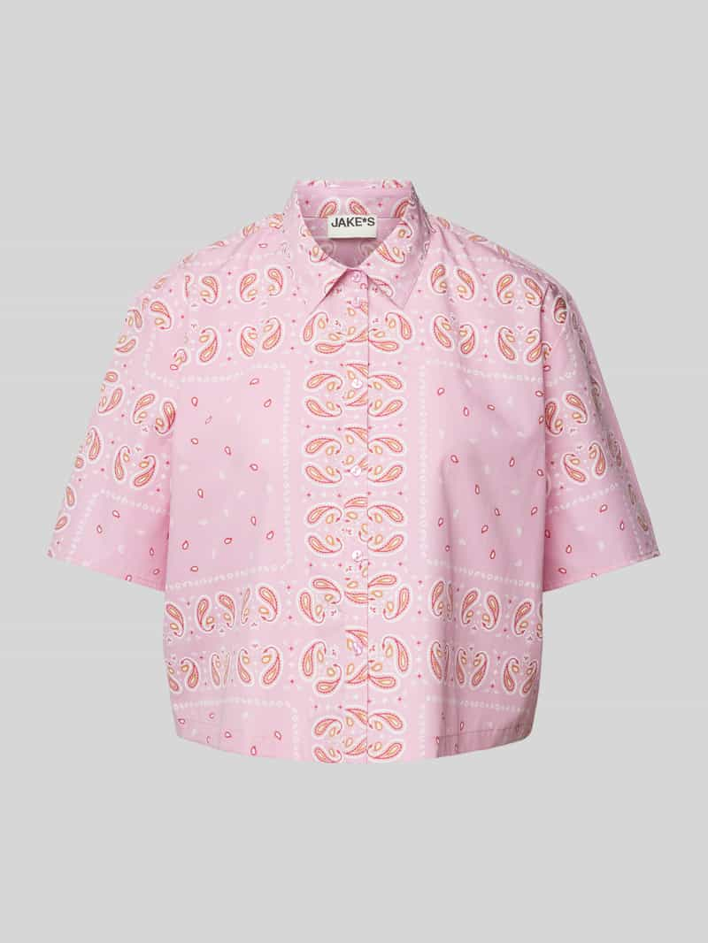 Jake*s Casual Blouse met paisleymotief