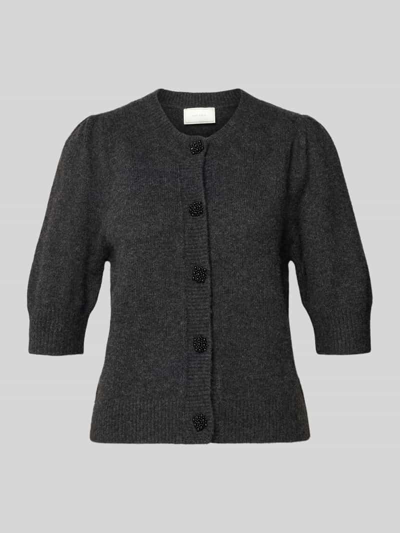 NEO NOIR Gebreid jack met ronde hals model 'Trudy'