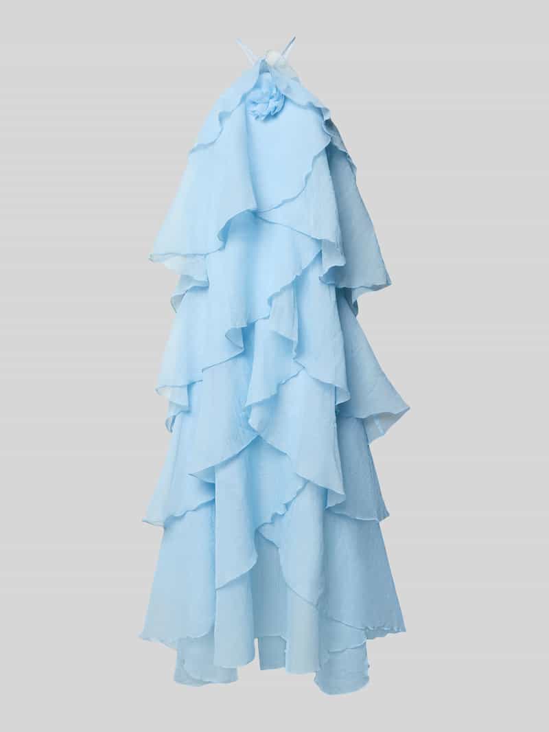 Maxi-jurk met 3d-ruchedetails model 'DELILAH'