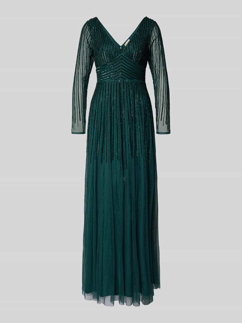 Lace & Beads Avondjurk met V-hals