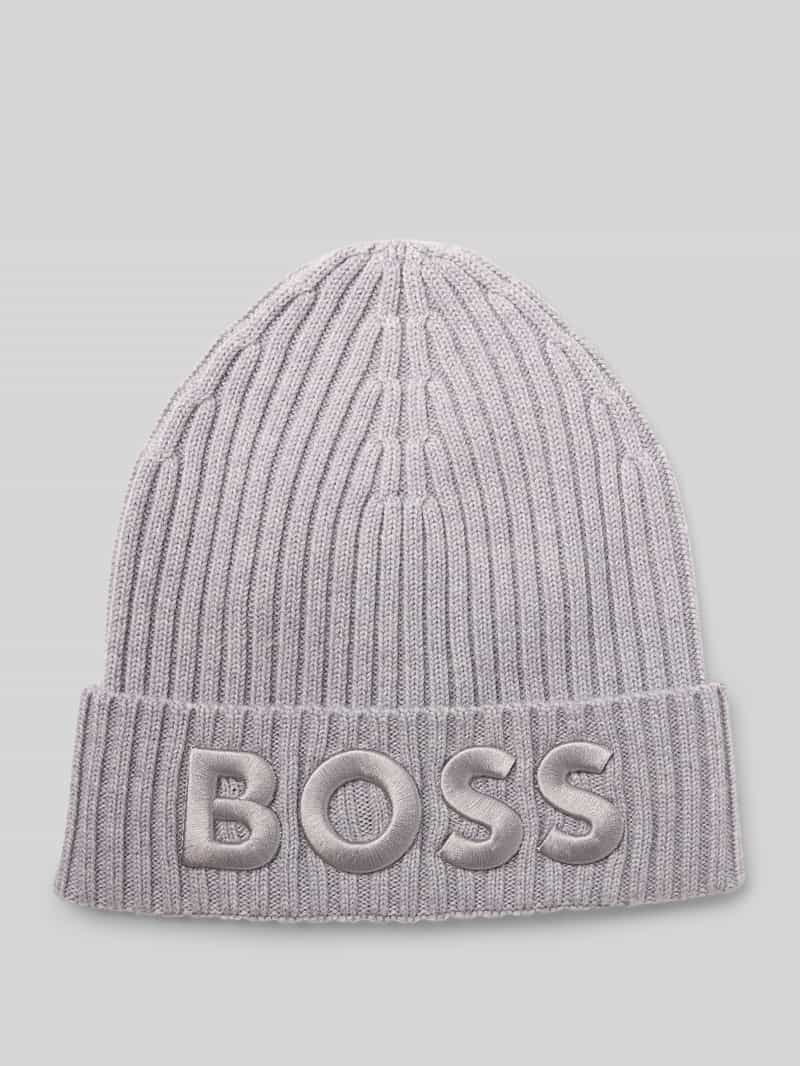 Boss Beanie van zuivere scheerwol model 'LARA_HAT'