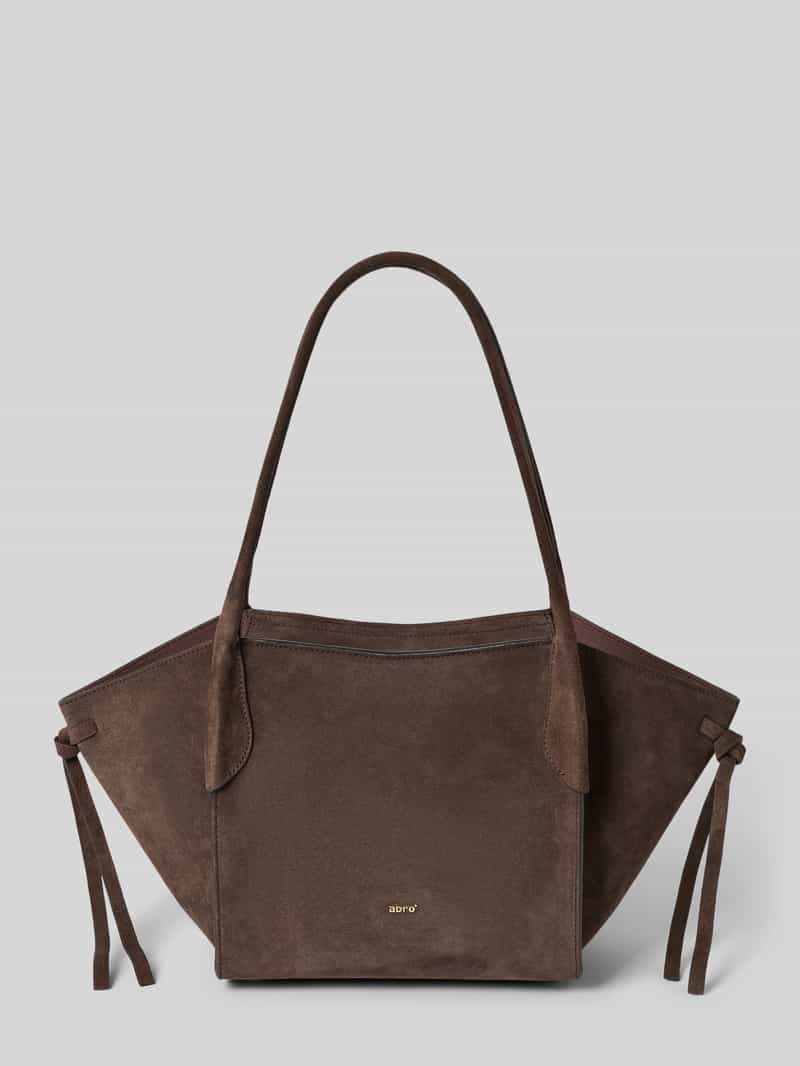 abro Vibe Schoudertas Leder 24 cm - Dames - dark brown