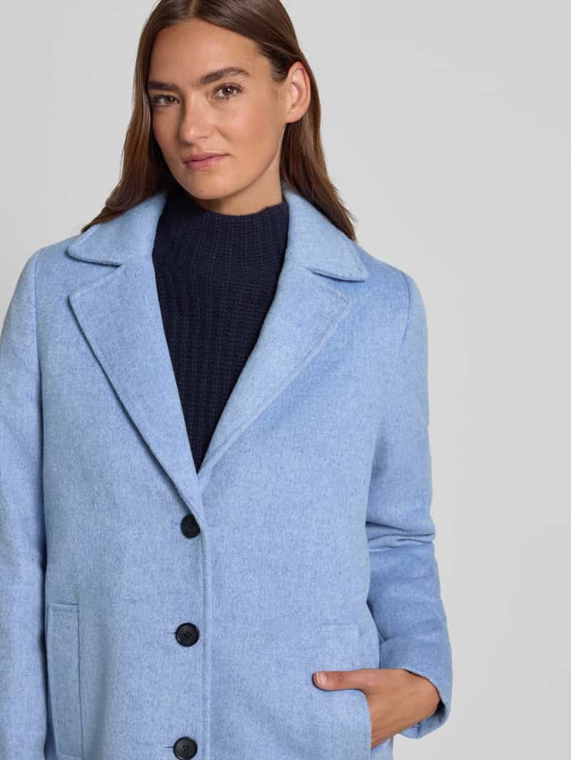 Tom Tailor Regular fit lange jas met wol
