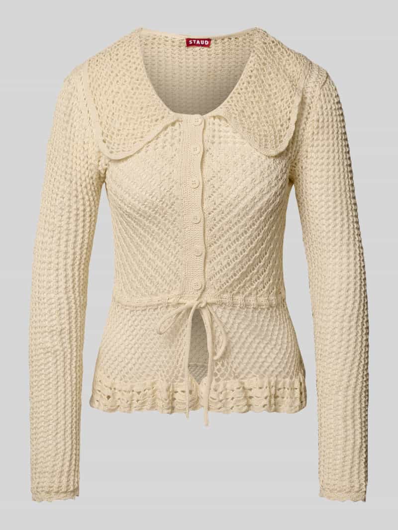 Staud Cardigan met ajourpatroon model 'VIENNA'
