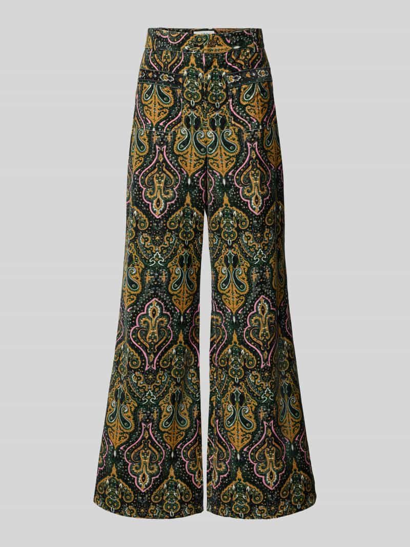 Bash Flared cut broek in all-over look