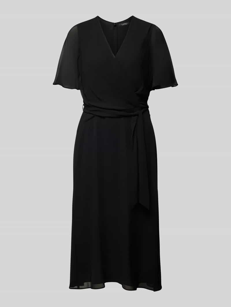 Lauren Ralph Lauren Midi-jurk met strikceintuur model 'ABEL'
