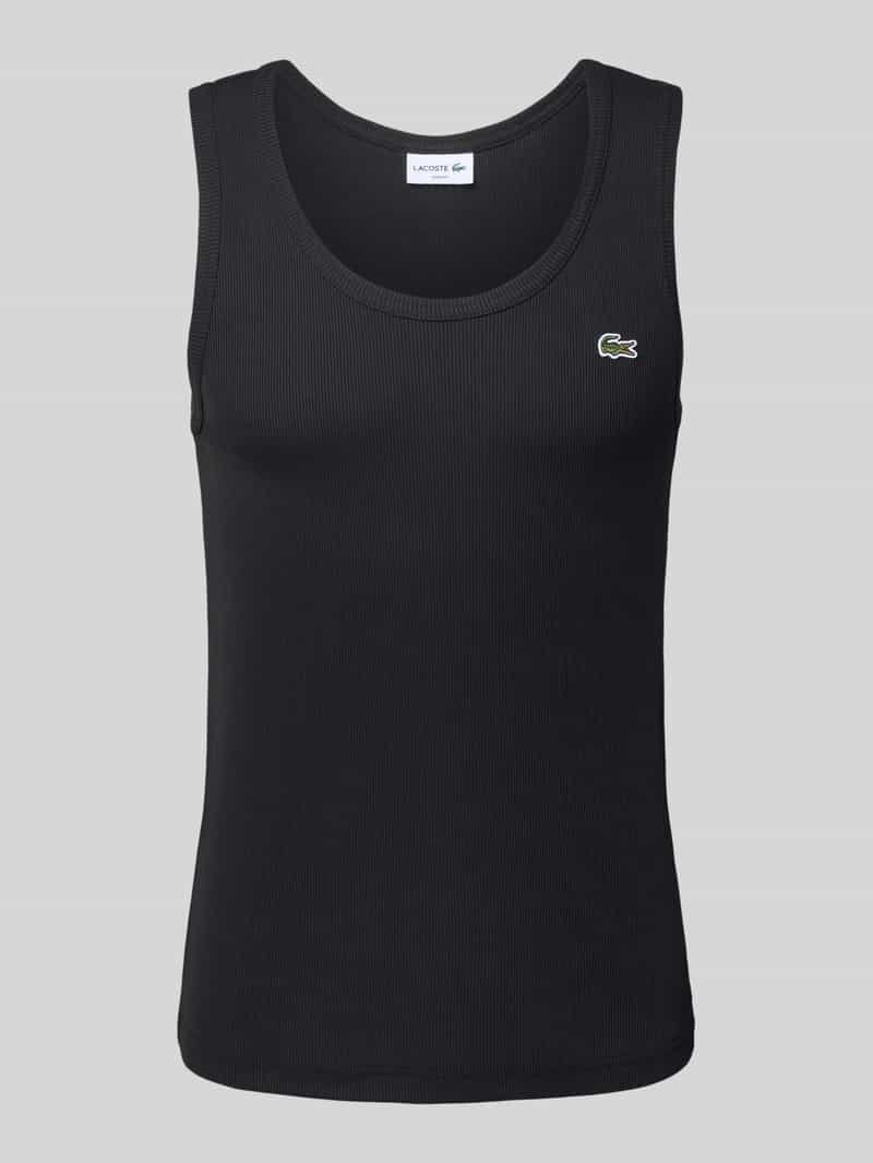 Lacoste Slim fit tanktop van puur katoen