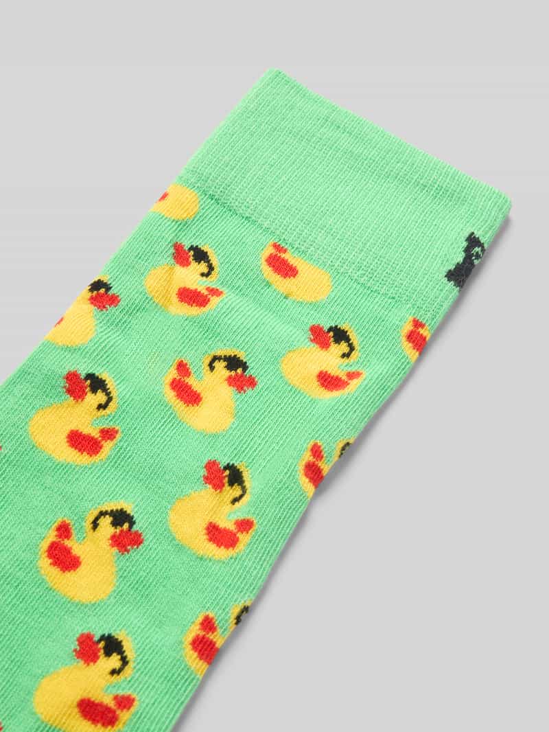 Happy Socks Sokken met motiefstitching model 'RUBBER DUCK'