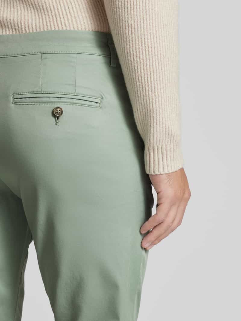 Selected Homme Slim fit stoffen broek met Franse steekzakken