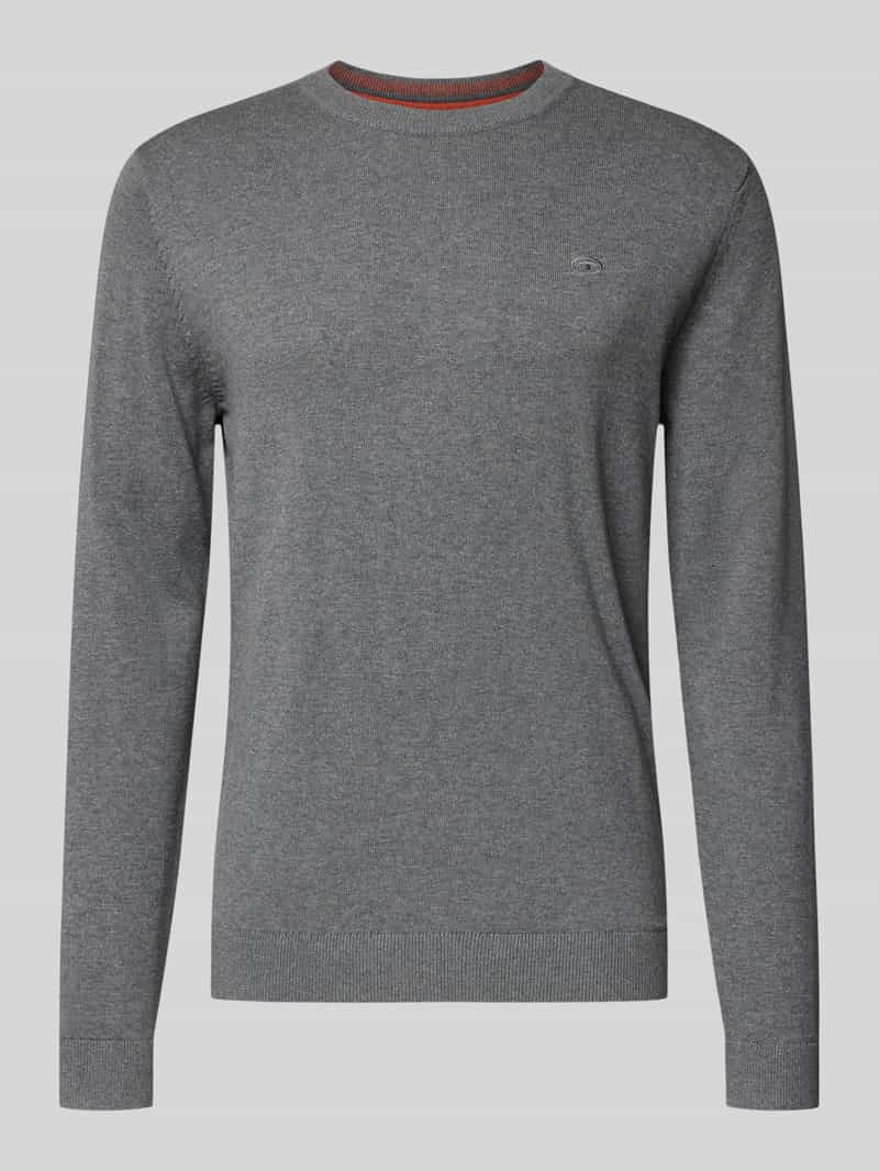 Tom Tailor Regular fit gebreide pullover van zuiver katoen