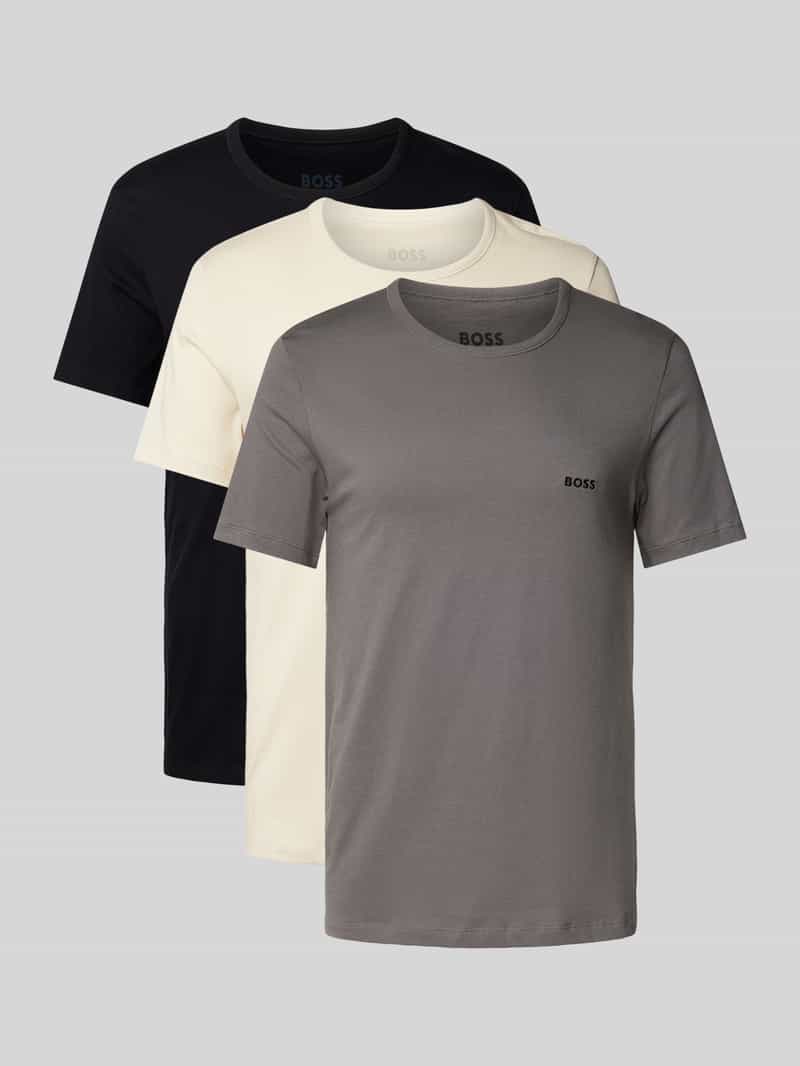 Boss T-shirt met ronde hals in een set van 3 stuks, model 'Classic'