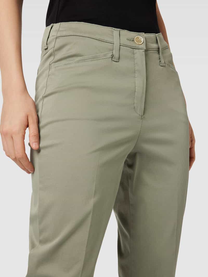 Raphaela By Brax Regular fit stoffen broek met persplooien model 'Lorella'