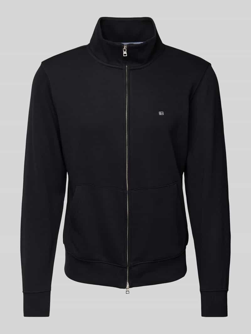 Christian Berg Men Sweatjack met labelstitching