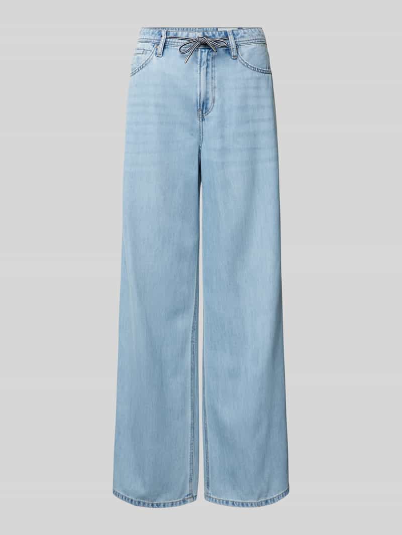 s.Oliver RED LABEL Wide leg jeans met tunnelkoord in 5-pocketmodel