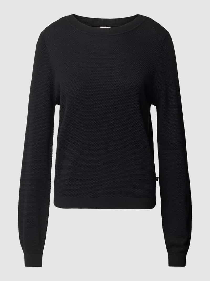 QS Gebreide pullover in effen design