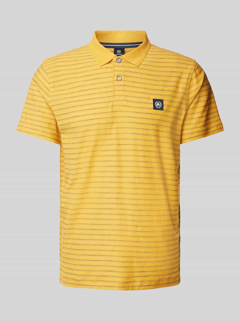 Lerros Regular fit poloshirt met labelbadge