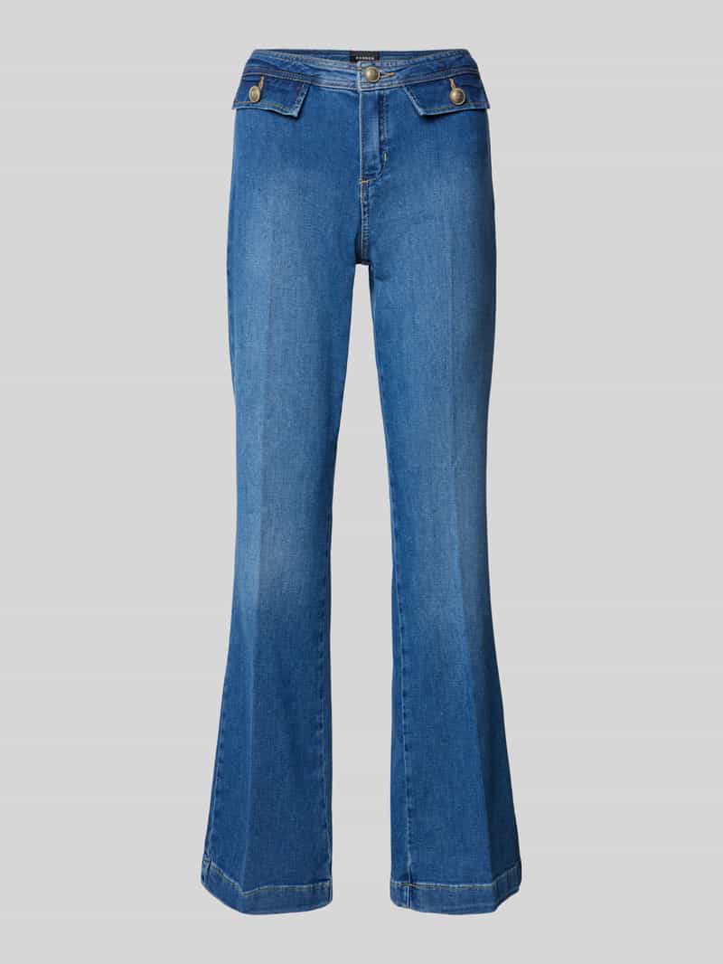 ROSNER Flared jeans met knoopsluiting model 'Alisa'