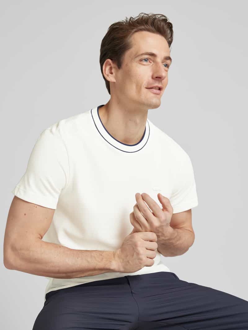 Lacoste T-shirt met labelstitching