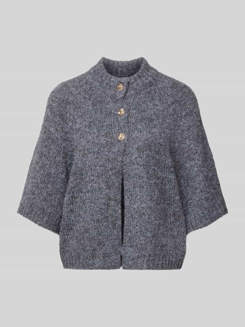 NEO NOIR Gebreid jack met knoopsluiting model 'Benutta'