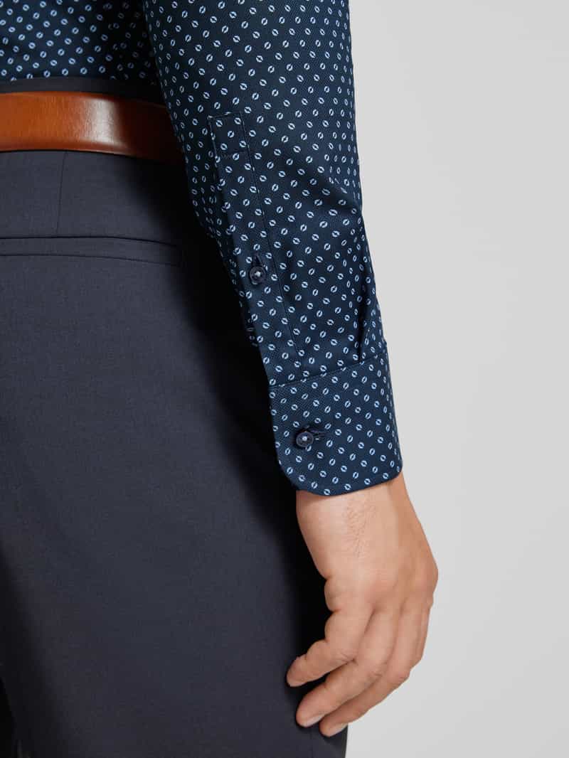 Boss Slim fit zakelijk overhemd met haaikraag model 'Hank'