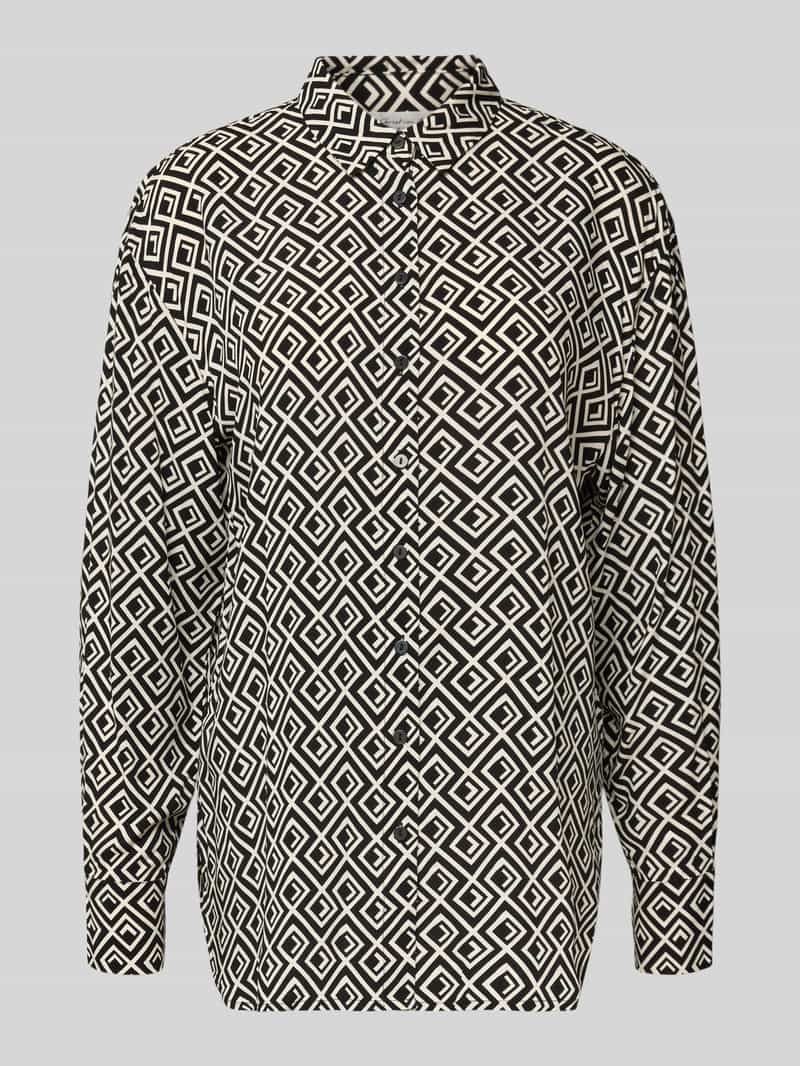 Christian Berg Woman Regular fit overhemdblouse van viscose met grafisch motief