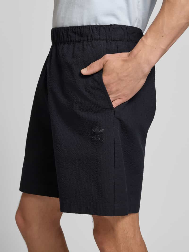 adidas Originals Korte regular fit broek met labelstitching