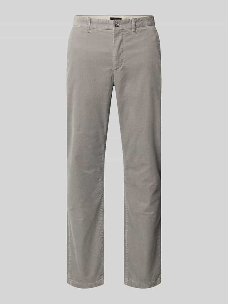 Tommy Hilfiger Straight leg coduroy broek van katoenmix model 'DENTON'