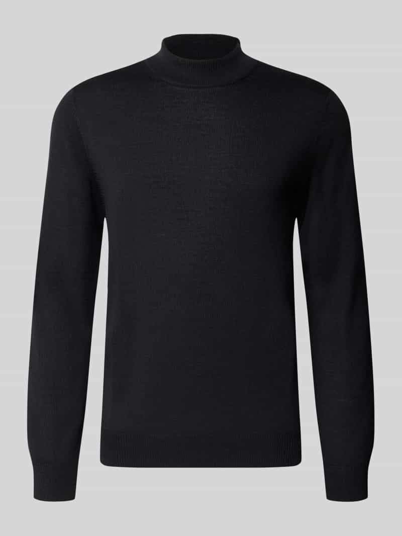 Regular fit col van wolmix