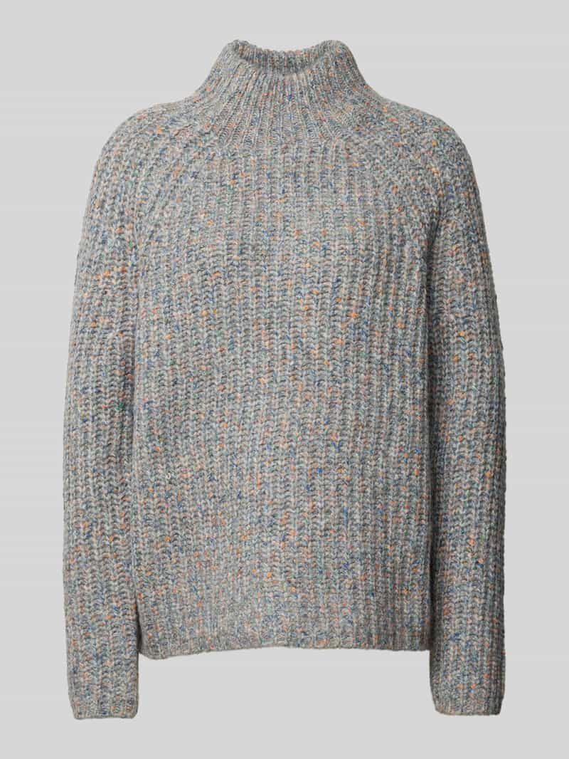 Jake*s Casual Regular fit gebreide pullover met opstaande kraag