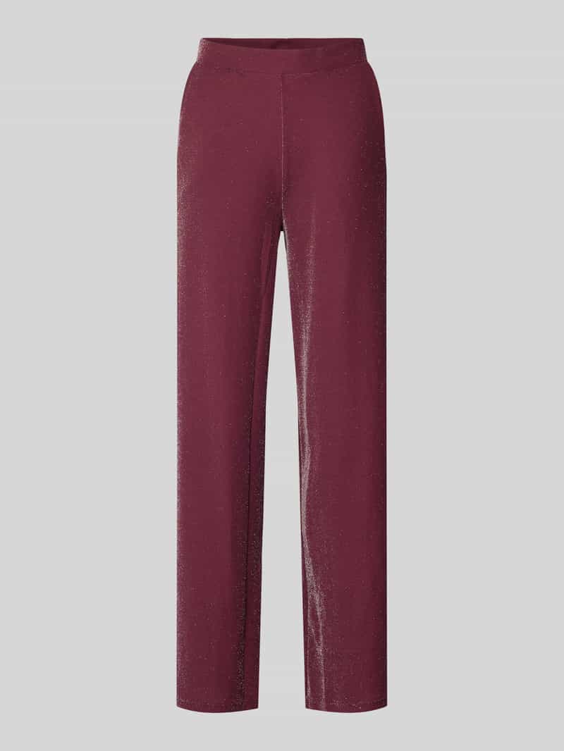 Vila Glanzende broek met elastische band model 'ELEINAS'