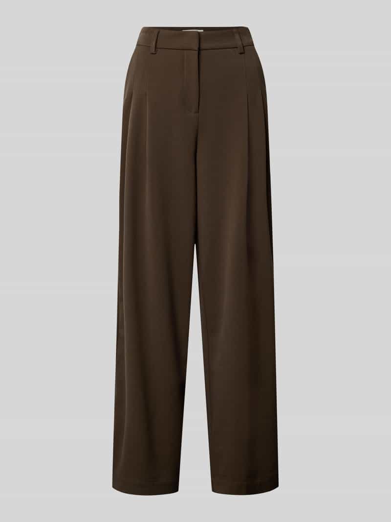 MSCH Copenhagen Stoffen broek met wijde pijpen model 'Henrika'