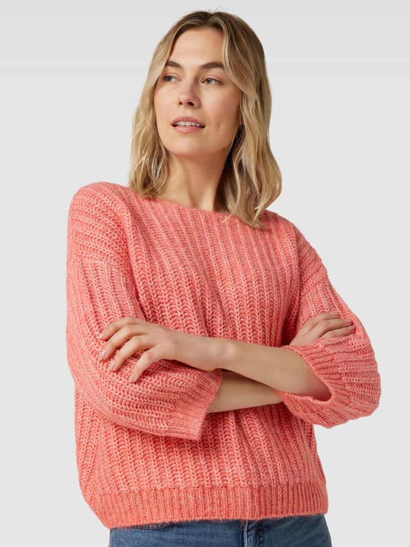 Opus Gebreide pullover met ronde hals model 'Polomna'