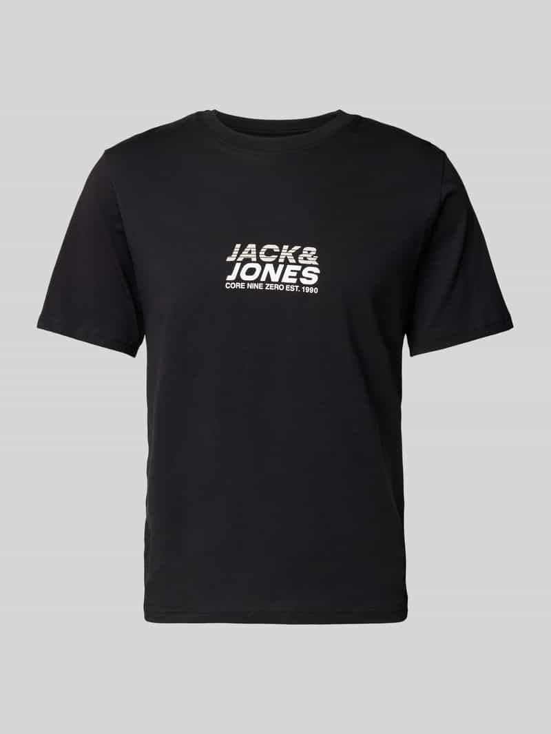 Jack & jones T-shirt met labelprint, model 'TARMAC'