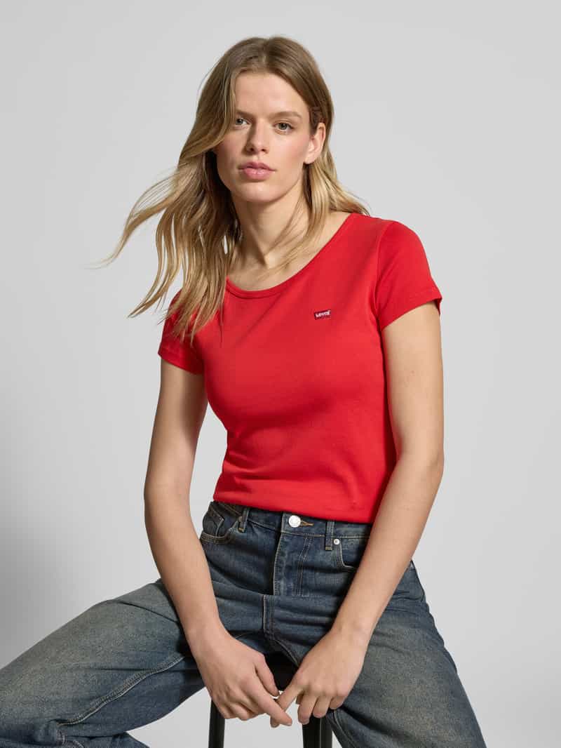 Levi's T-shirt met labelbadge in een set van 2 stuks