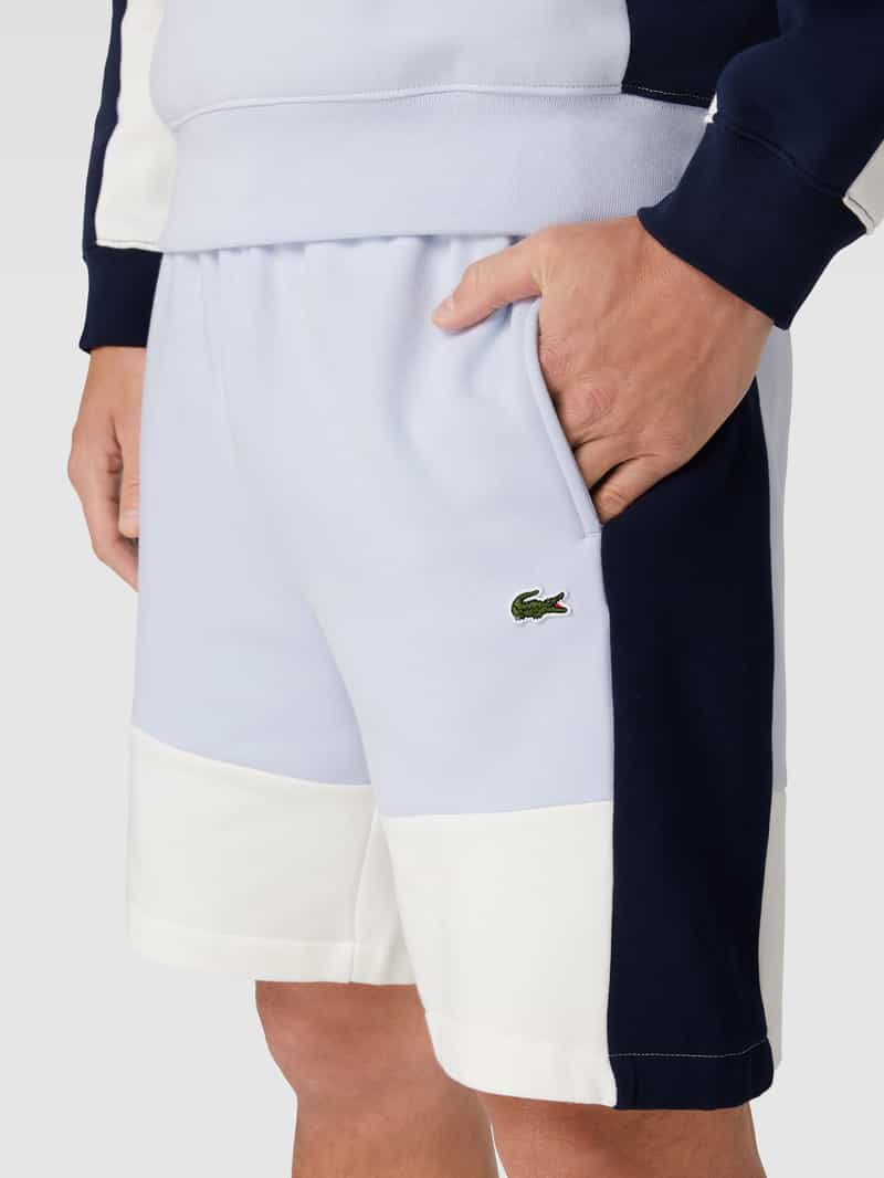 Lacoste Regular fit sweatshorts in colour-blocking-design