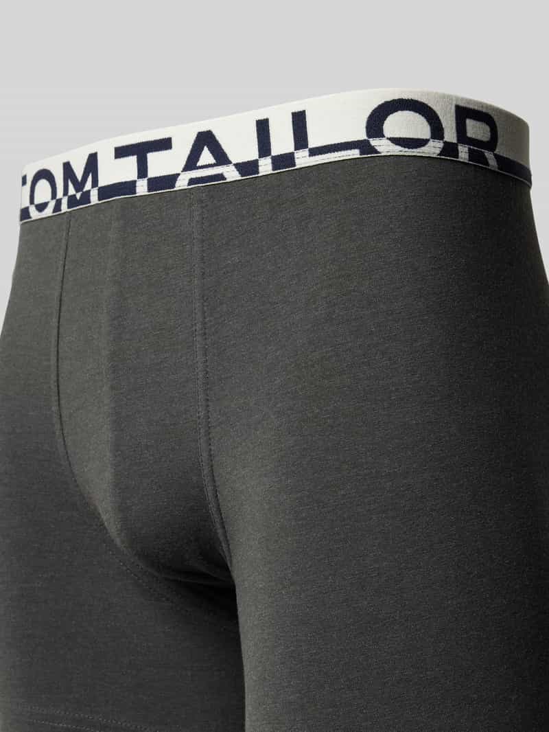 Tom Tailor Slim fit boxershort met labelopschrift op de band