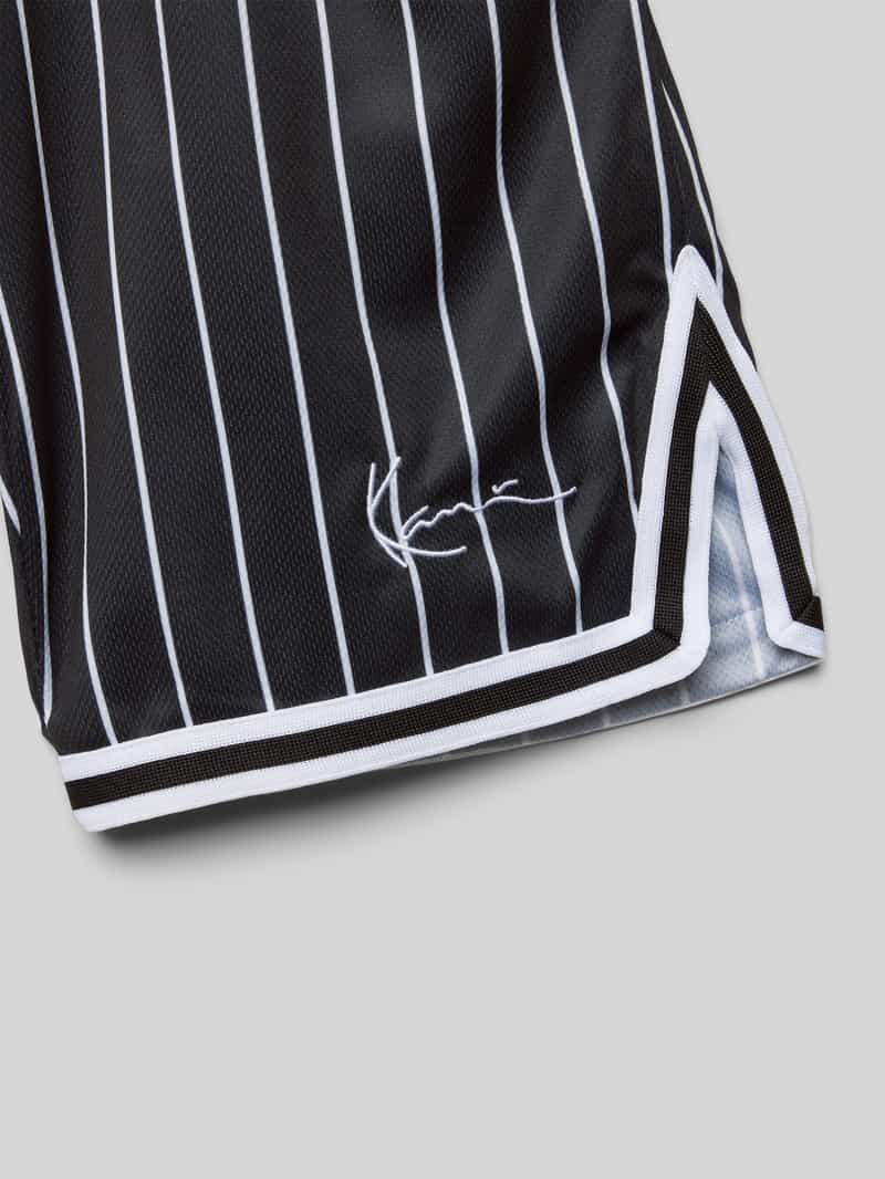Karl Kani Loose fit korte broek met labelstitching