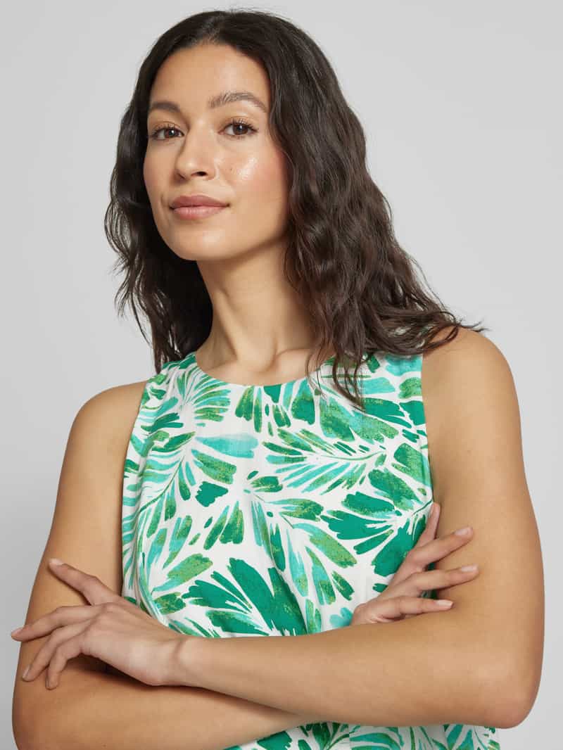 Apricot Mini-jurk in laagjeslook van LENZING™ ECOVERO™-vezels