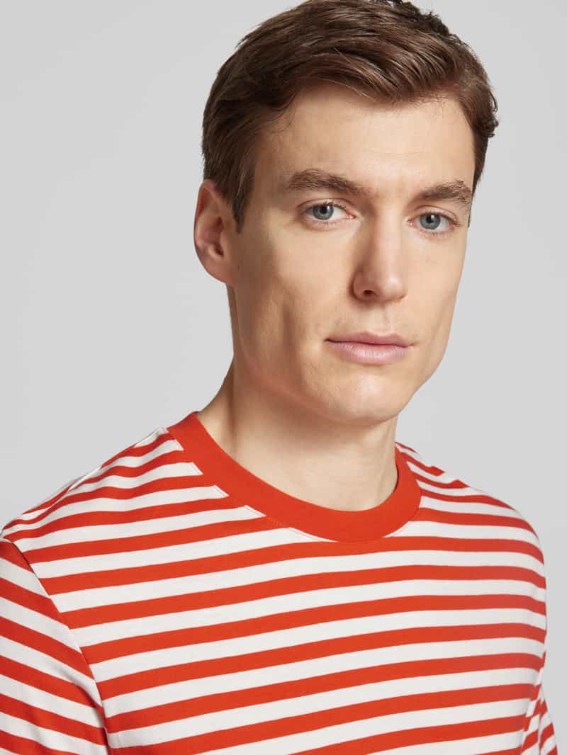 Marc O'Polo Regular fit T-shirt van puur katoen met streeppatroon