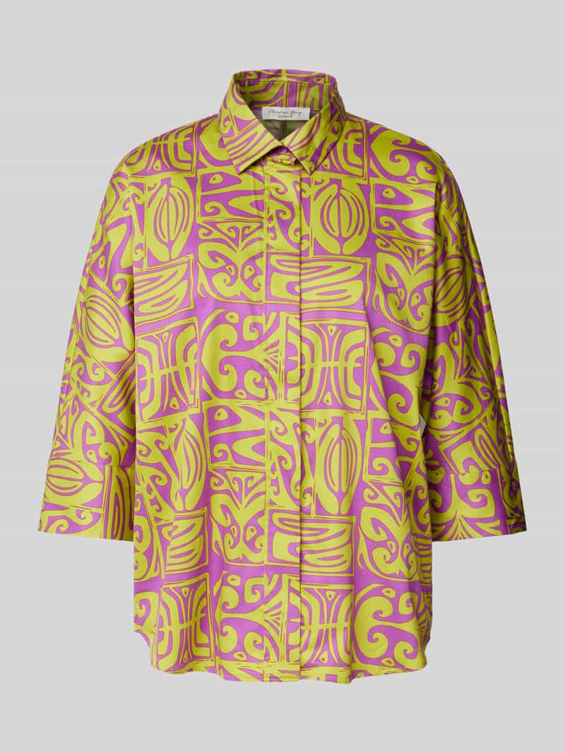 Christian Berg Woman Overhemdblouse met 3 4-mouwen