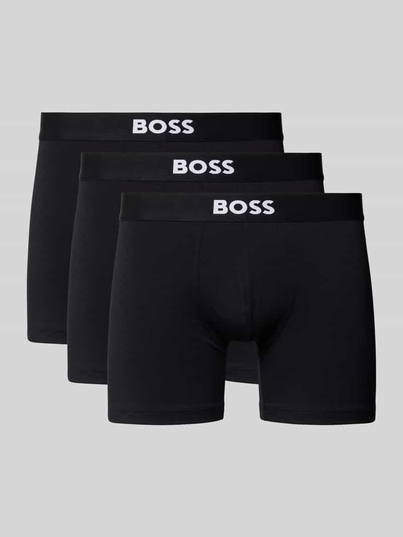 Boss Boxershort met elastische band met logo in een set van 3 stuks model 'ONE'