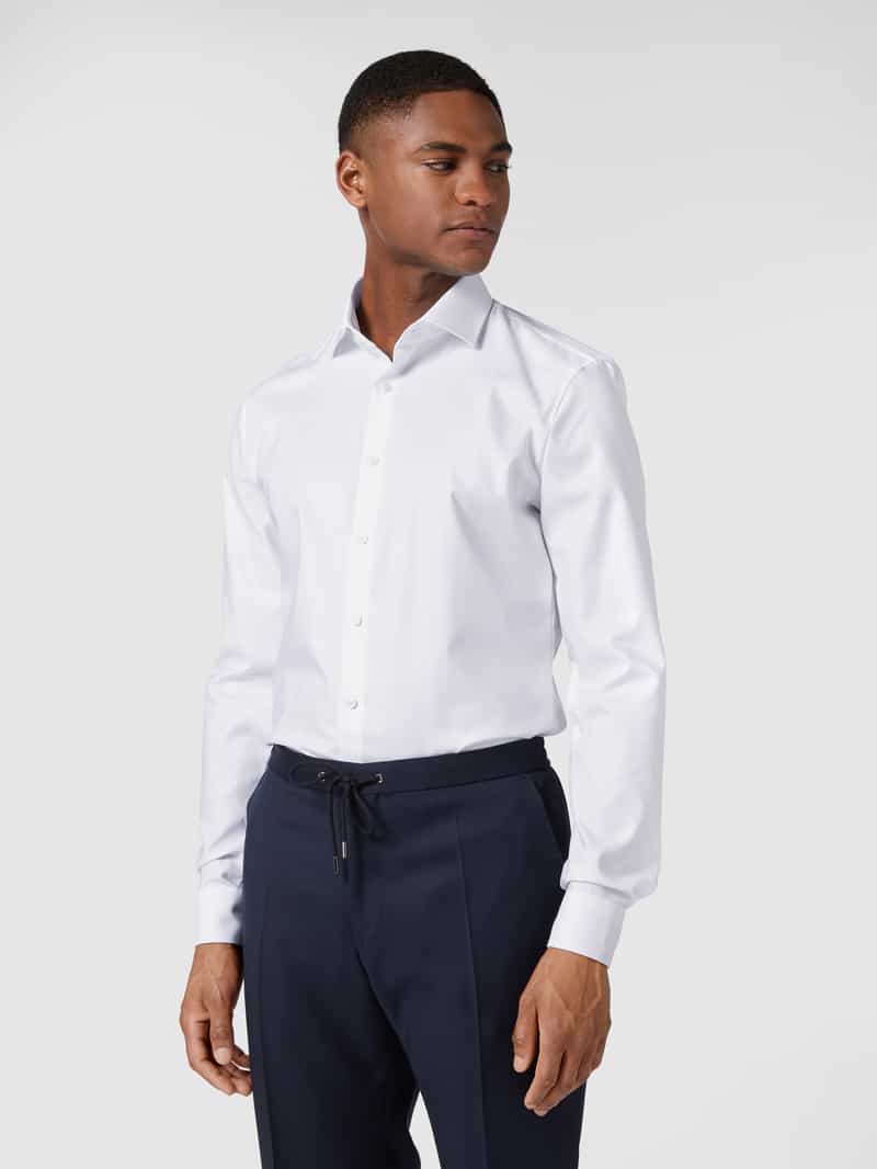 Super slim fit zakelijk overhemd van twill OLYMP No. Six