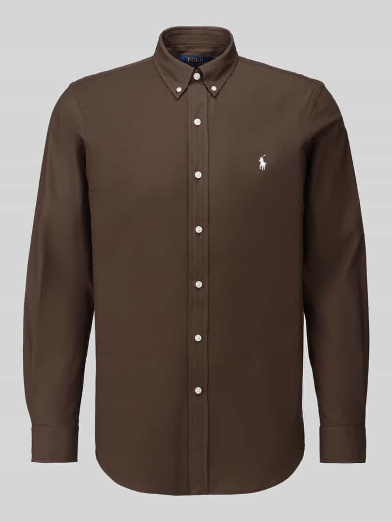 slim fit vrijetijdsoverhemd van katoenmix