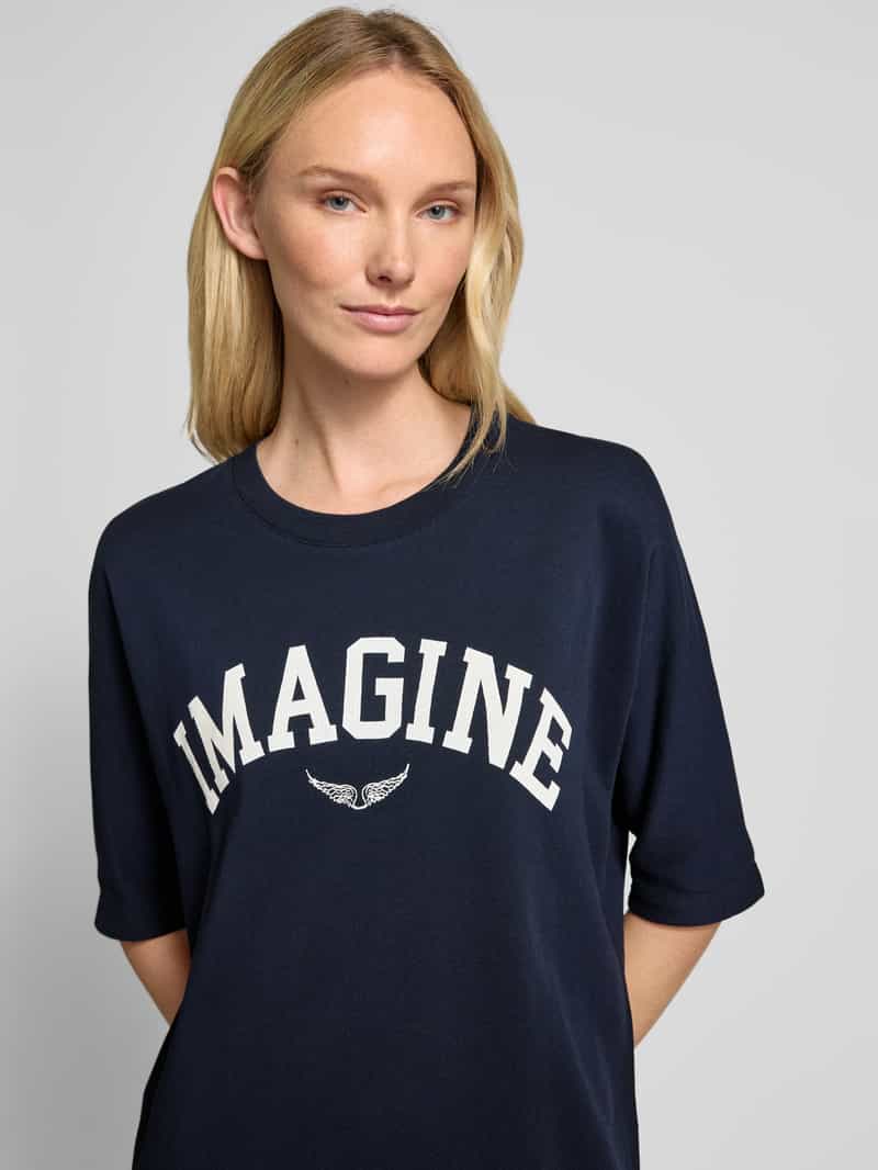 Zadig & Voltaire T-shirtjurk met statementprint model 'PORTMAN'